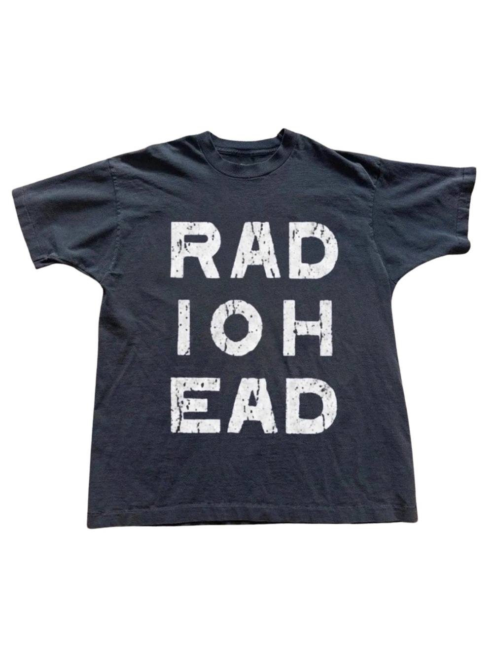 Gildan Black Graphic Tee with White 'RADIOHEAD' Print